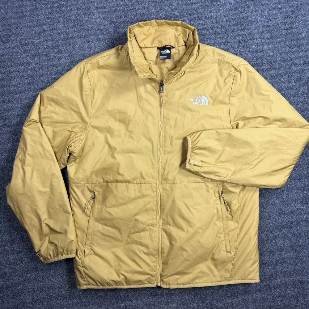 The North Face Men’s Large Mustard Yellow Insulated Full Zip Jacket Lightweight